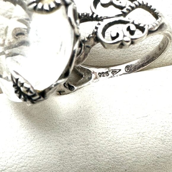 Silpada Sterling Silver Scroll Ring Size 7.5 Weight 8.3 Grams - Picture 6 of 6